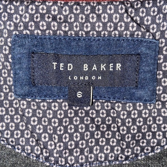 TED BAKER London Navy Blue Valerio Sweater Half Zip Pullover Size Small - Picture 3 of 15